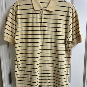 Ralph Lauren Yellow Striped Polo Shirt